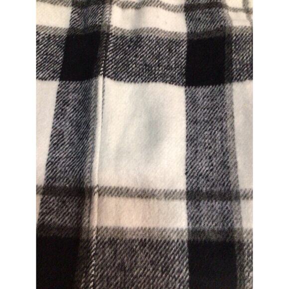 Lulus Mad for Plaid Black and White Flannel A-Line Mini Skirt Size XL - Picture 3 of 9